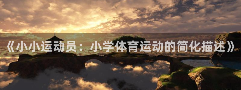 哈哈体育：《小小运动员：小学体育运动的简化描述》